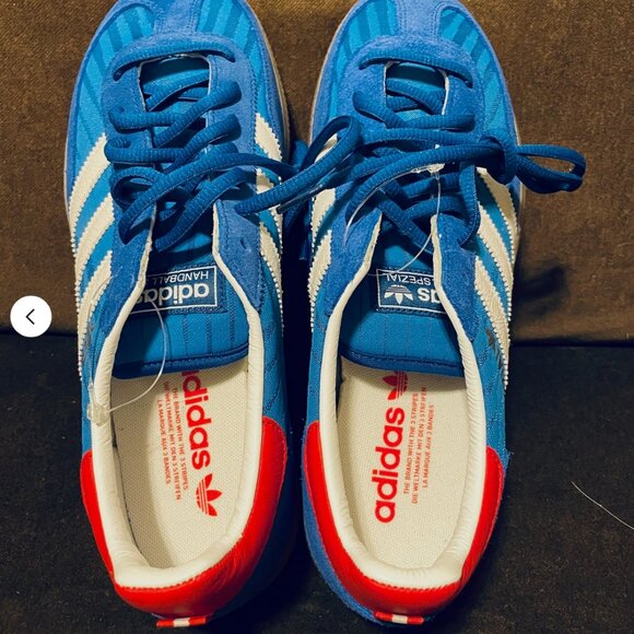 Rare Sample Tag Adidas Handball Spezial Blue Red White Men 9 US 8.5 UK 42 2/3 EU main image 9